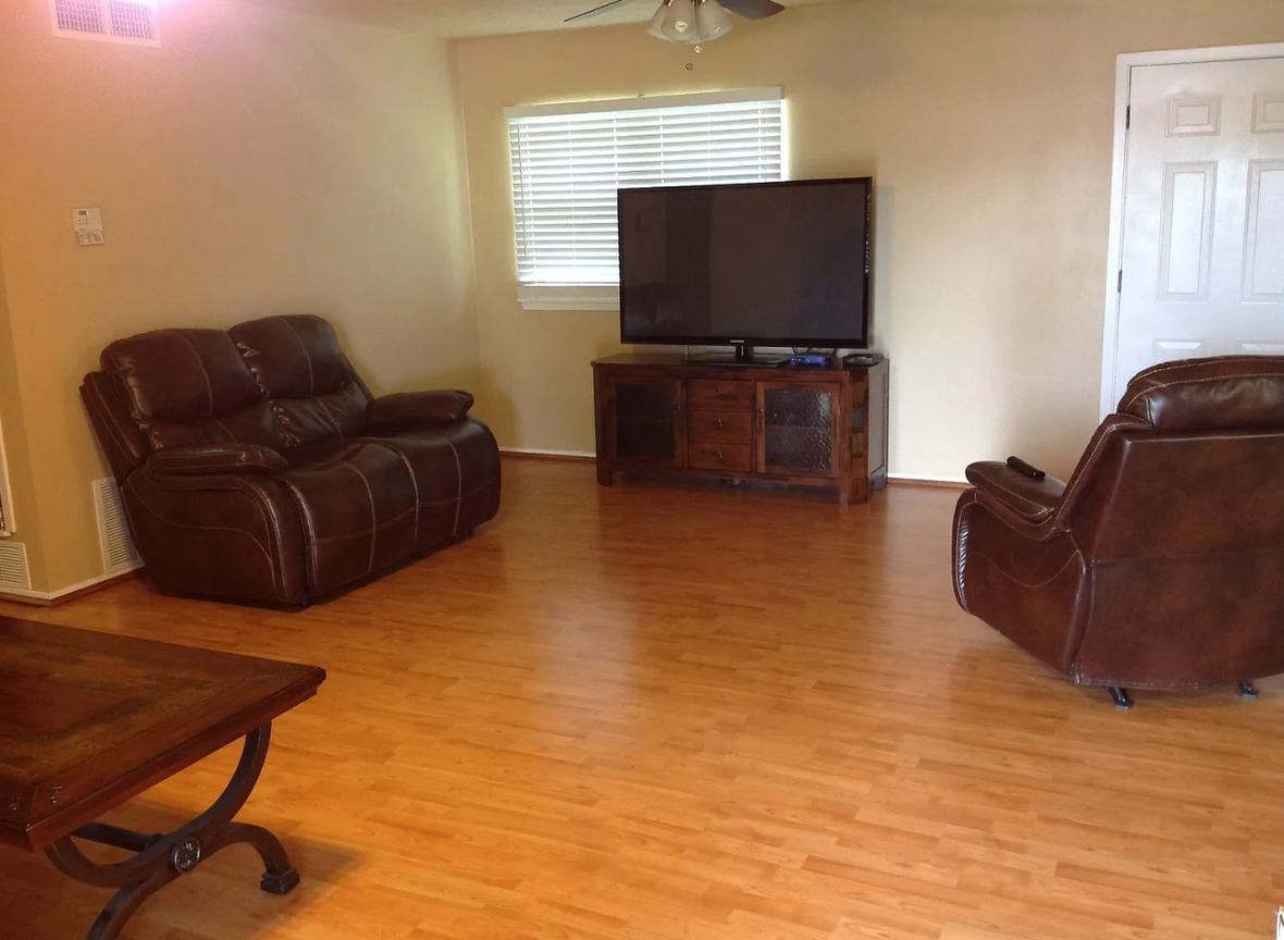 Living room and TV